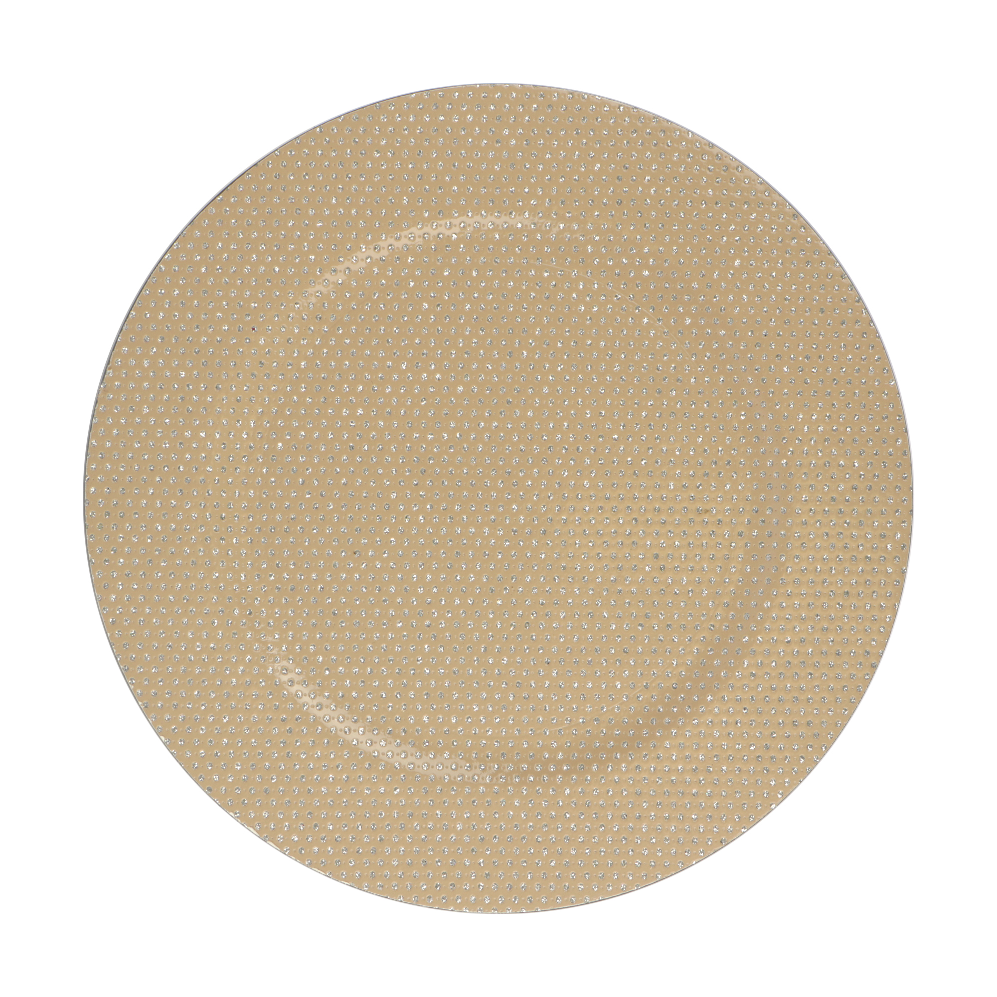 Afbeeldingen van Kunststof onderbord ø33 cm met glitters goud