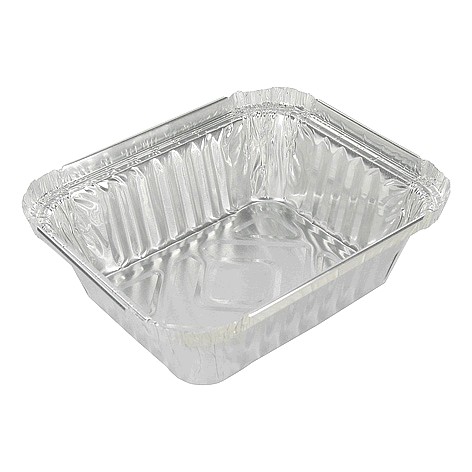 Afbeeldingen van Pak à 100 alu bak 14,1x11,6x4,1 cm 8342
