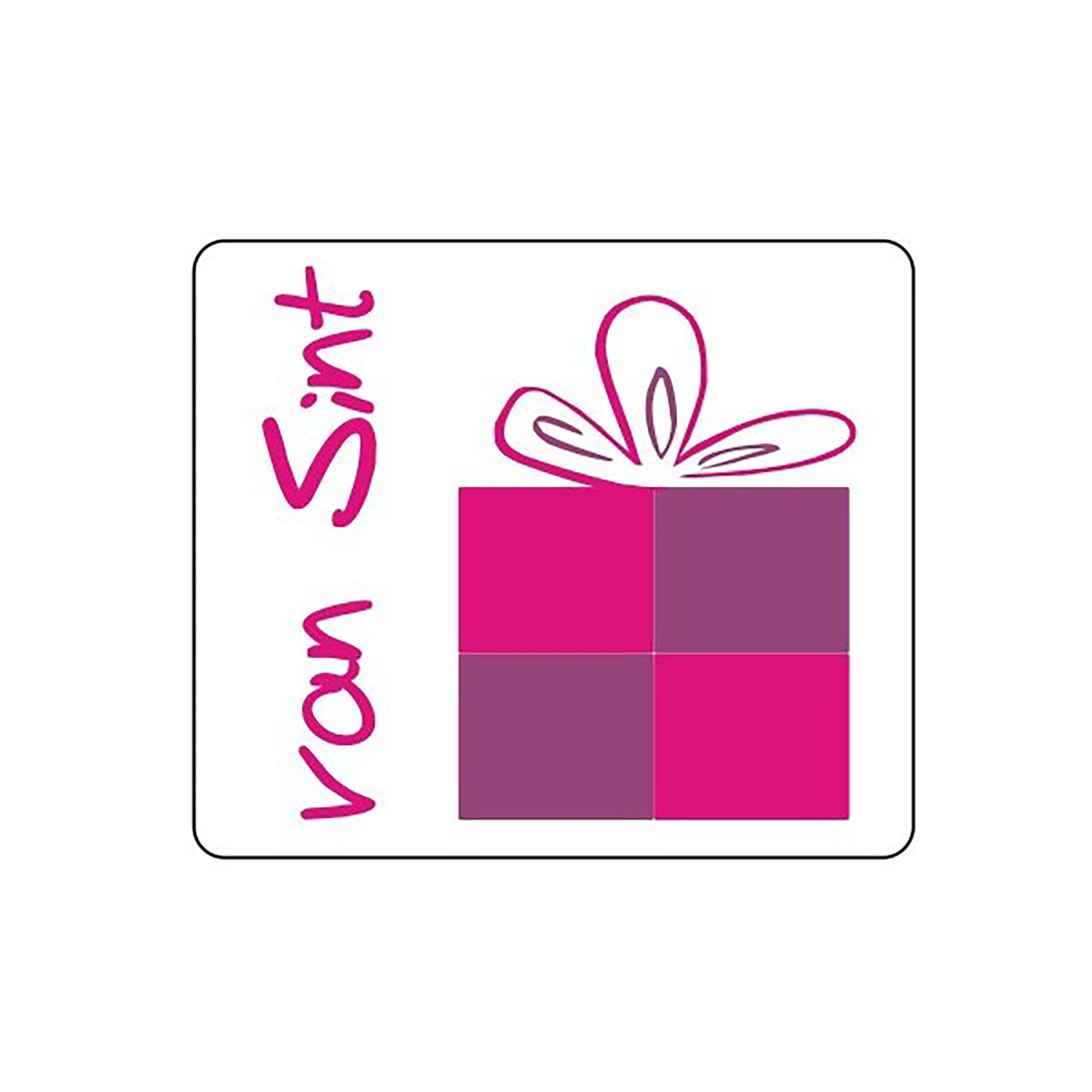 Afbeeldingen van Ds à 1000 Sint etiket 3,5x3 cm Van Sint (uc)