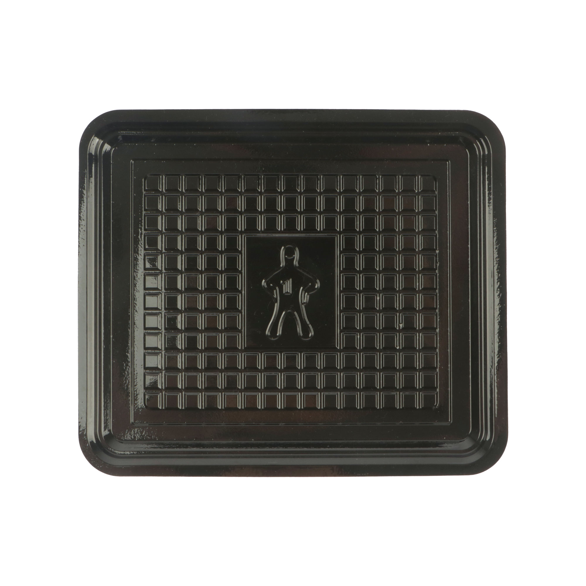 Afbeeldingen van Ds à 2000 vleeswaren schaal 14,5x17 cm zwart apet