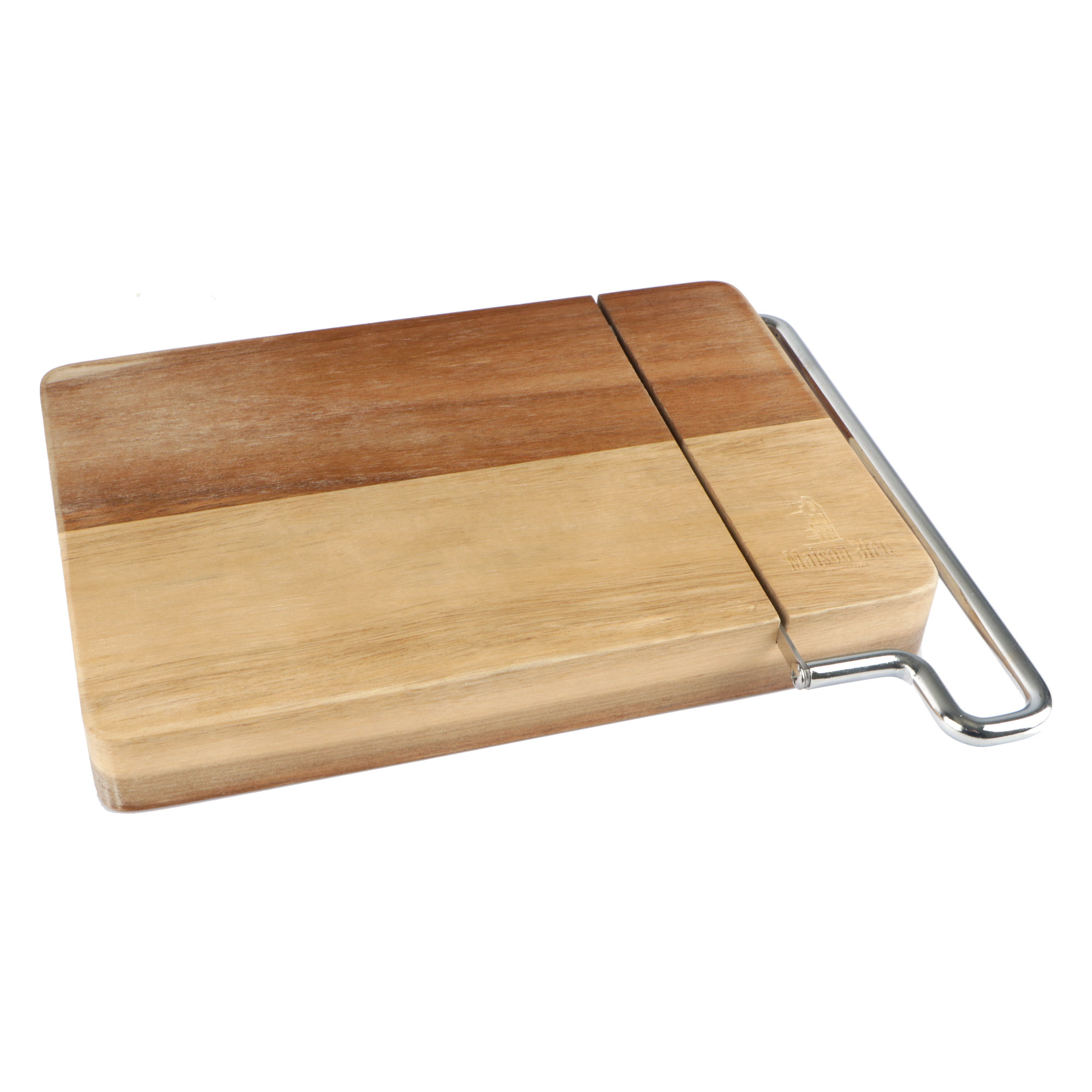 Afbeeldingen van Luxe acacia snijplank 25x17x3 cm met mes  