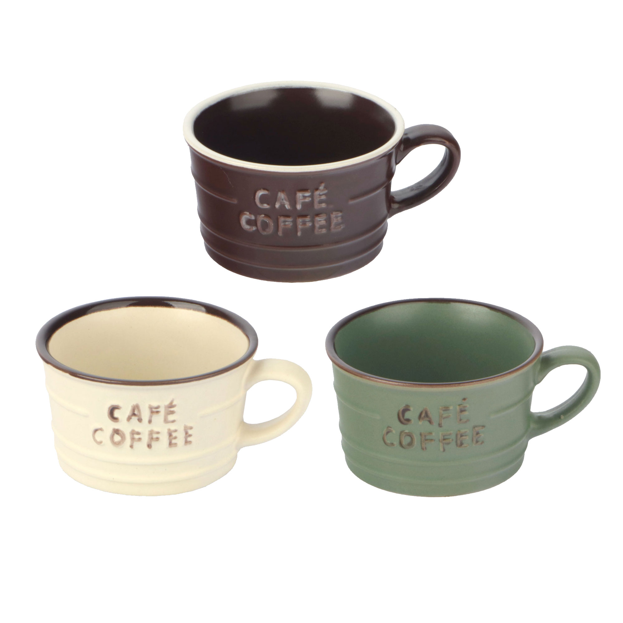 Afbeeldingen van Mok 180 ml cafè coffee assorti kleuren (uc)