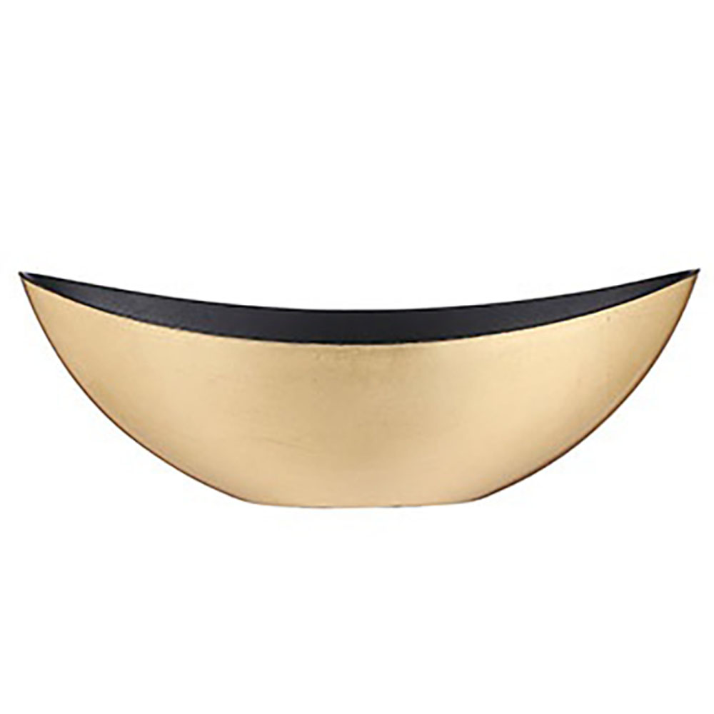 Afbeeldingen van Kunststof schaal ovaal  39x12x13 cm goud