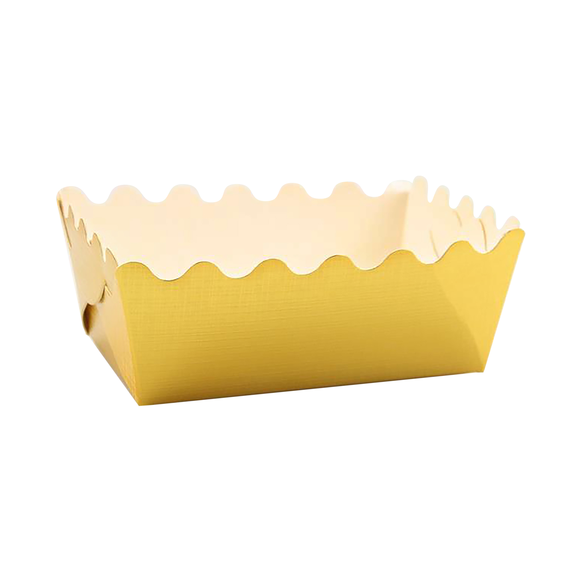 Afbeeldingen van Pak à 100 duplex golfbak goud 11x7,5x5 cm