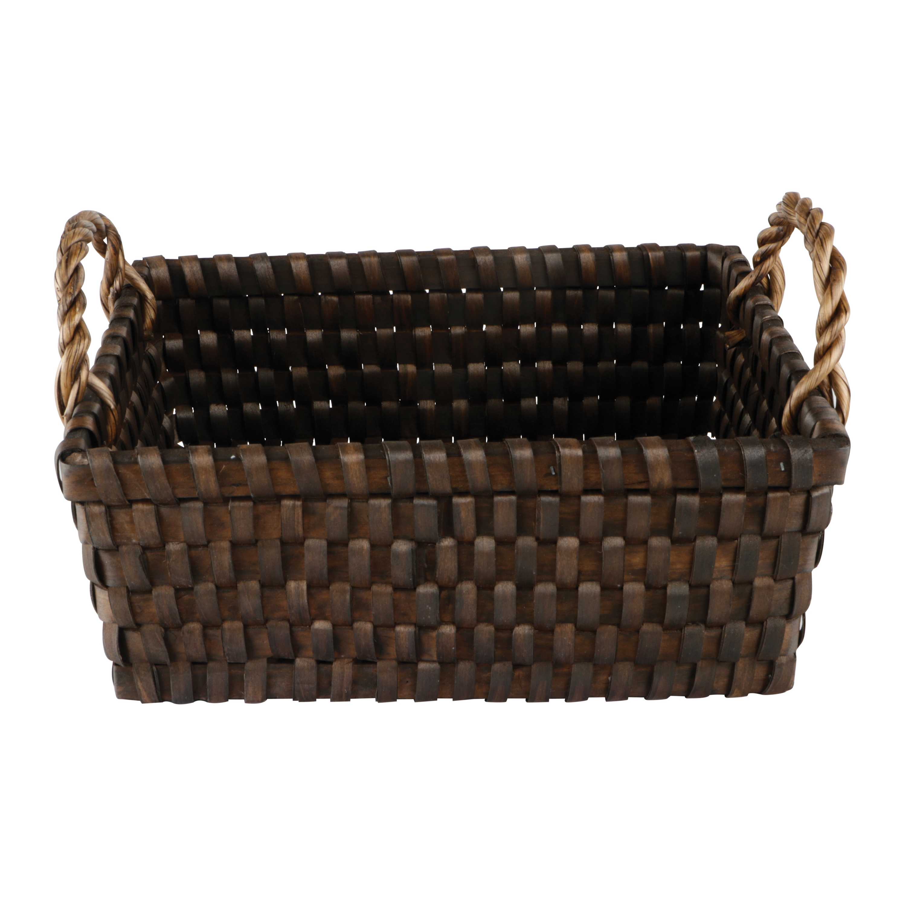 Afbeeldingen van Mand rechthoek met grepen 35x25x14,5/20,5 cm 