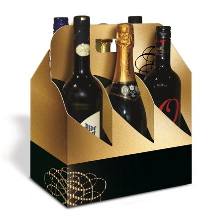 Afbeeldingen van Ds à 50 draagdoos 6 fles Universal 31,4x26,4 17,6 cm (ucl)
