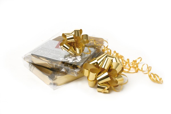 Afbeeldingen van Pak à 30 trekstrik r95 mm 19 mm metallic goud