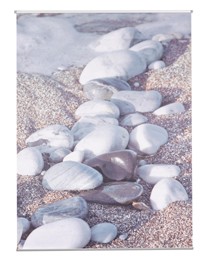 Afbeeldingen van Banier 95x130 cm Kuststrook met keien (uc)