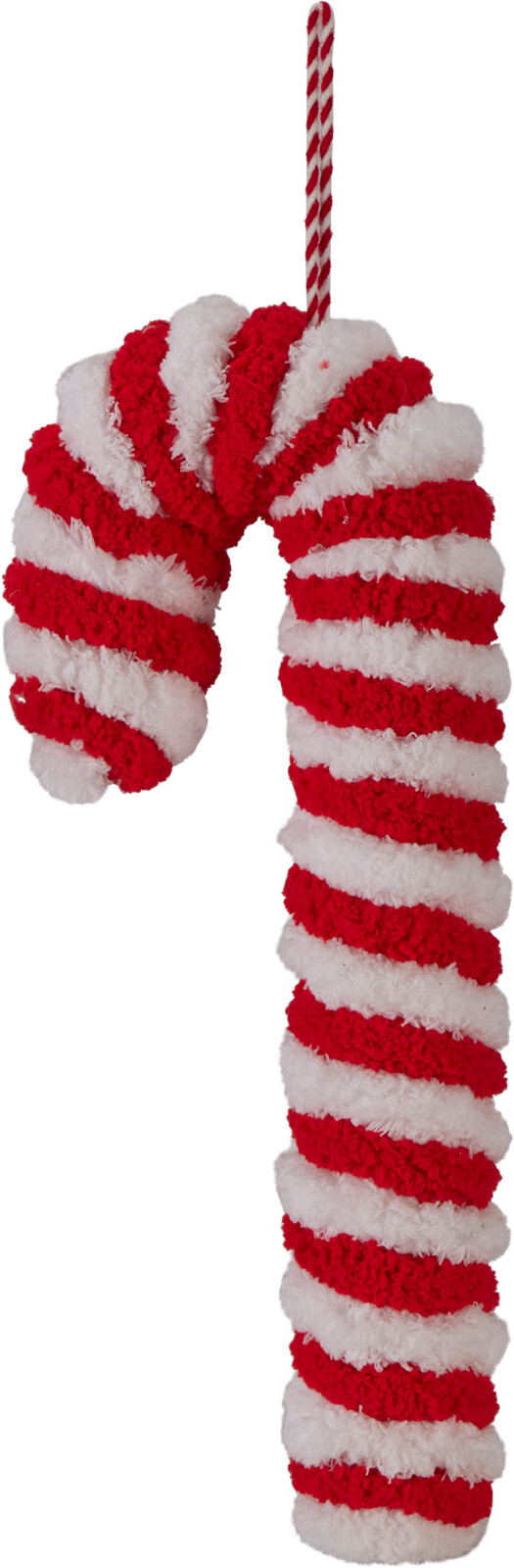 Afbeeldingen van Decoratie zuurstok 36 cm rood/wit