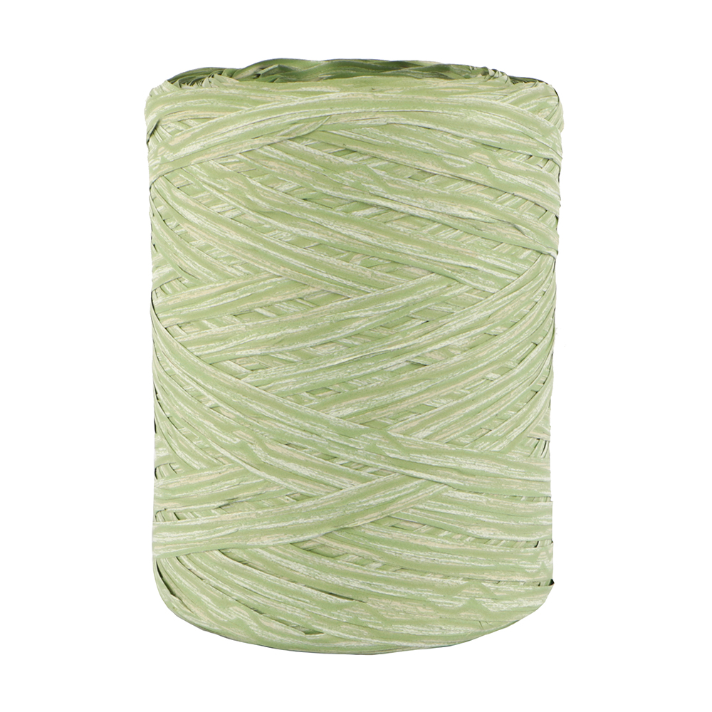 Afbeeldingen van Rol à 200 mtr raffia houtlook groen