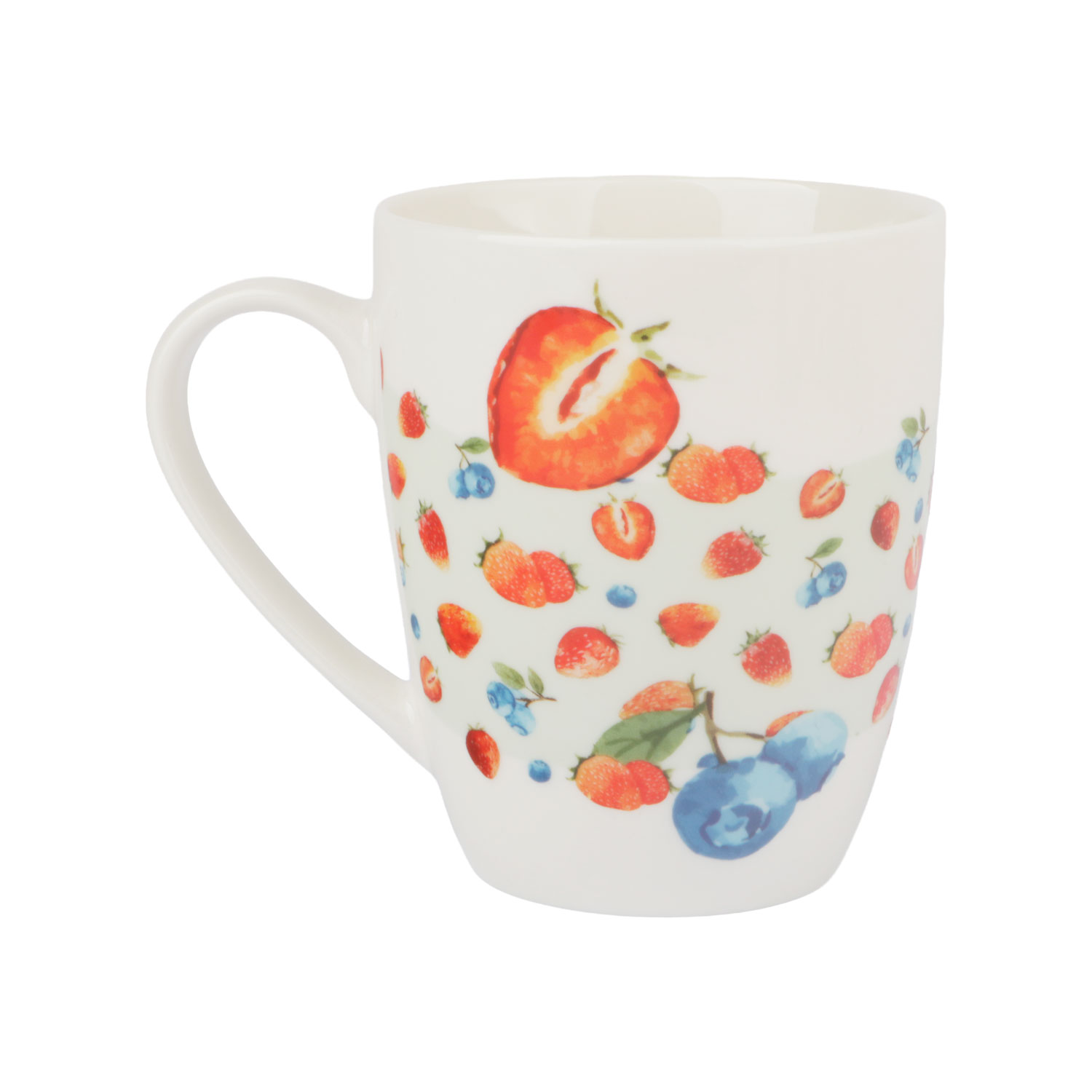Afbeeldingen van Mok 350 ml 8,5x10,1 cm aardbei en bes