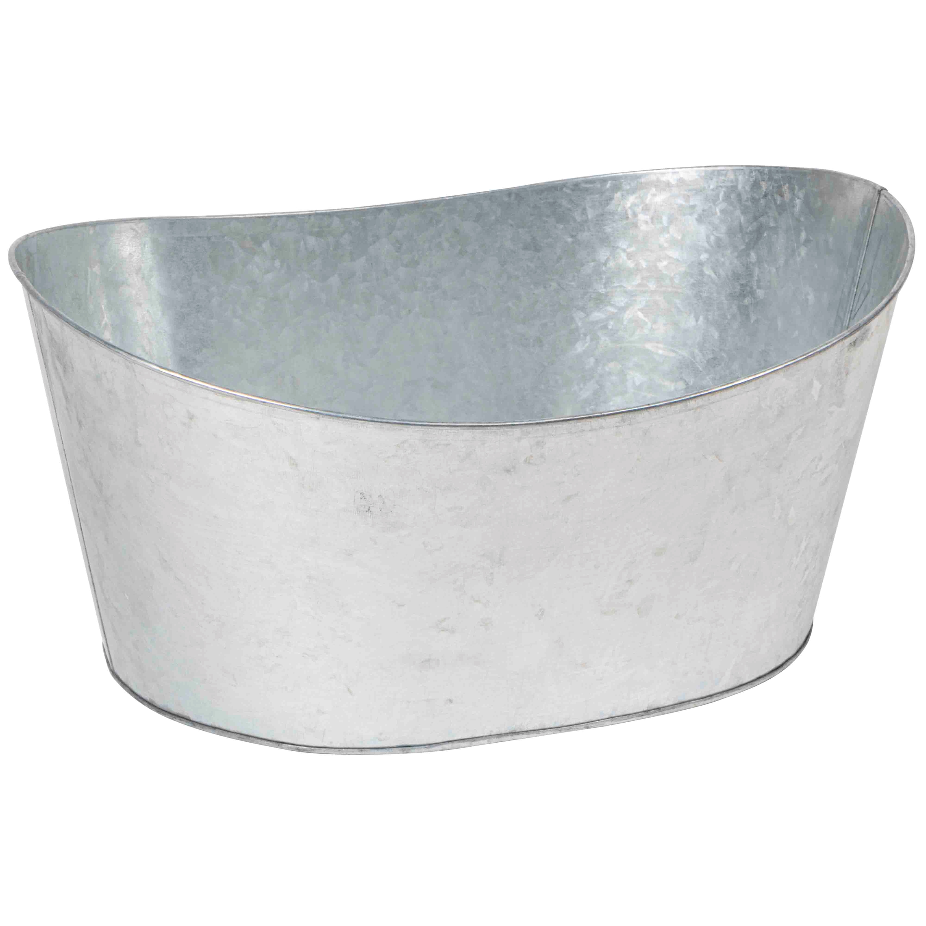 Afbeeldingen van Zinken teil 37x29x18 cm