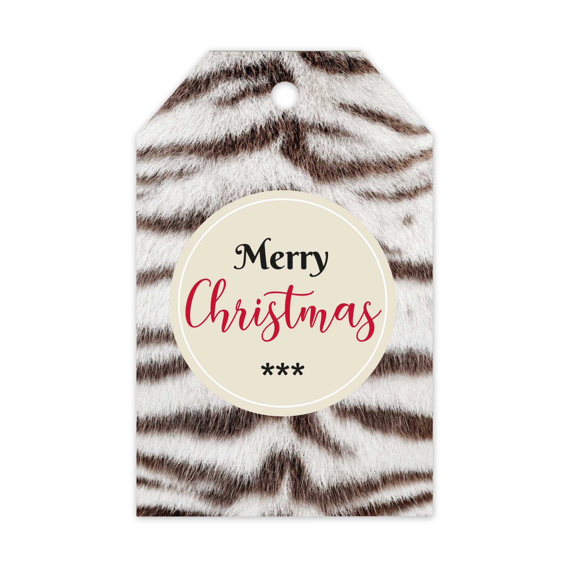 Afbeeldingen van Pak à 20 kadokaartjes 5,2x8,2 cm Merry Christmas (ucl)