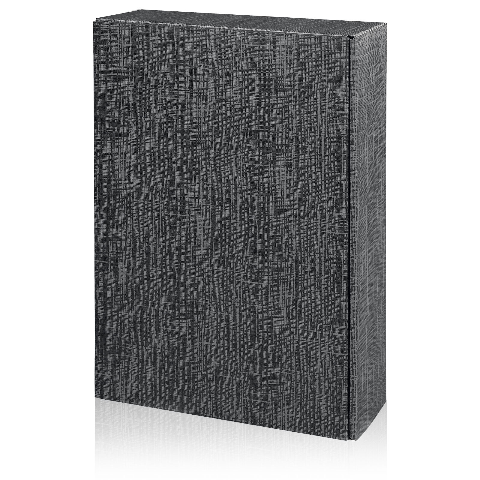 Afbeeldingen van Ds à 25 geschenkdoos 3 fles  36x25x9 cm antraciet (uc)