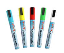 Afbeeldingen van Set à 5 krijtstift 0,5 cm smal, diverse kleuren