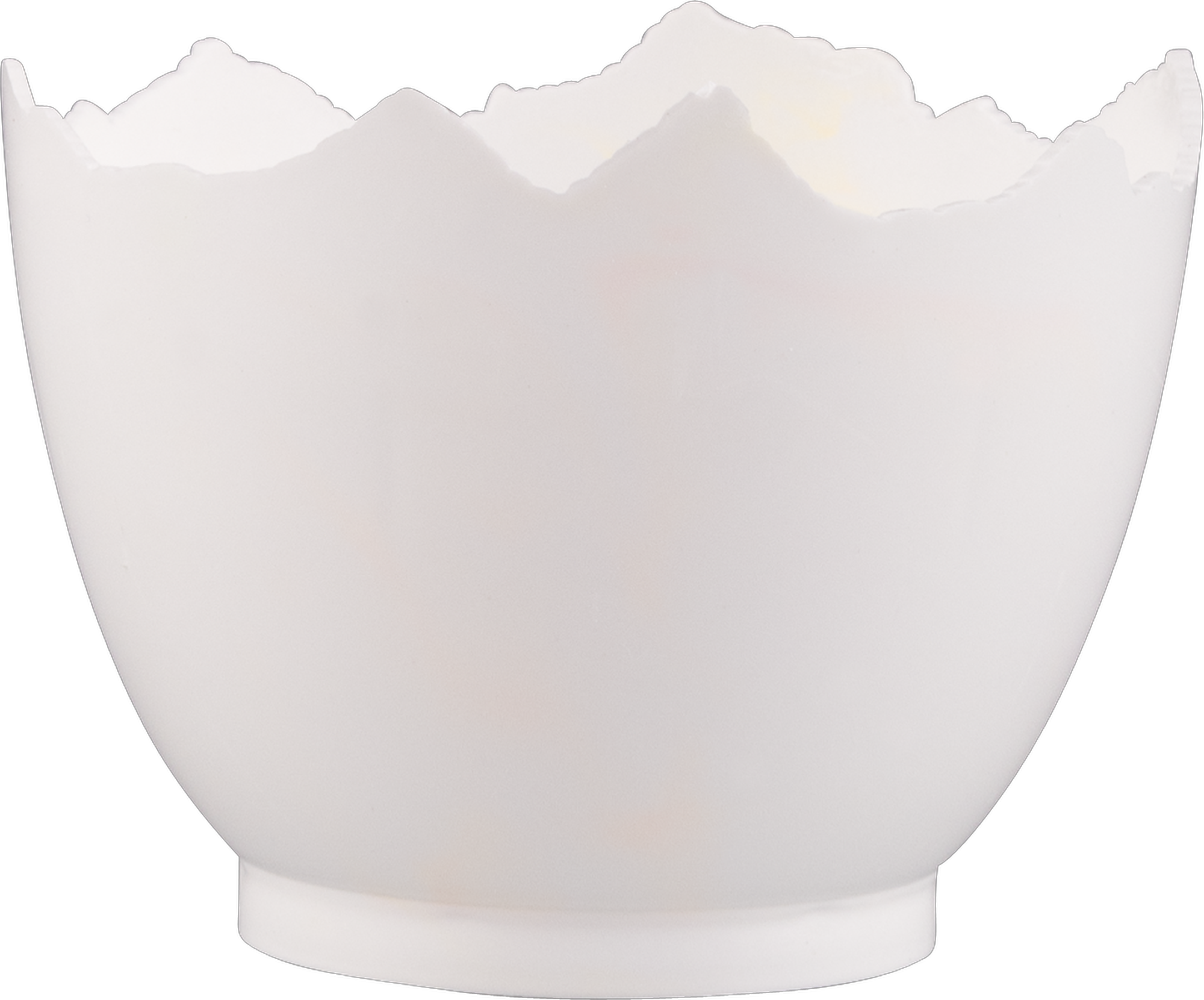 Picture of Pak à 12 halve eieren kunststof Ø 13x8 cm wit 