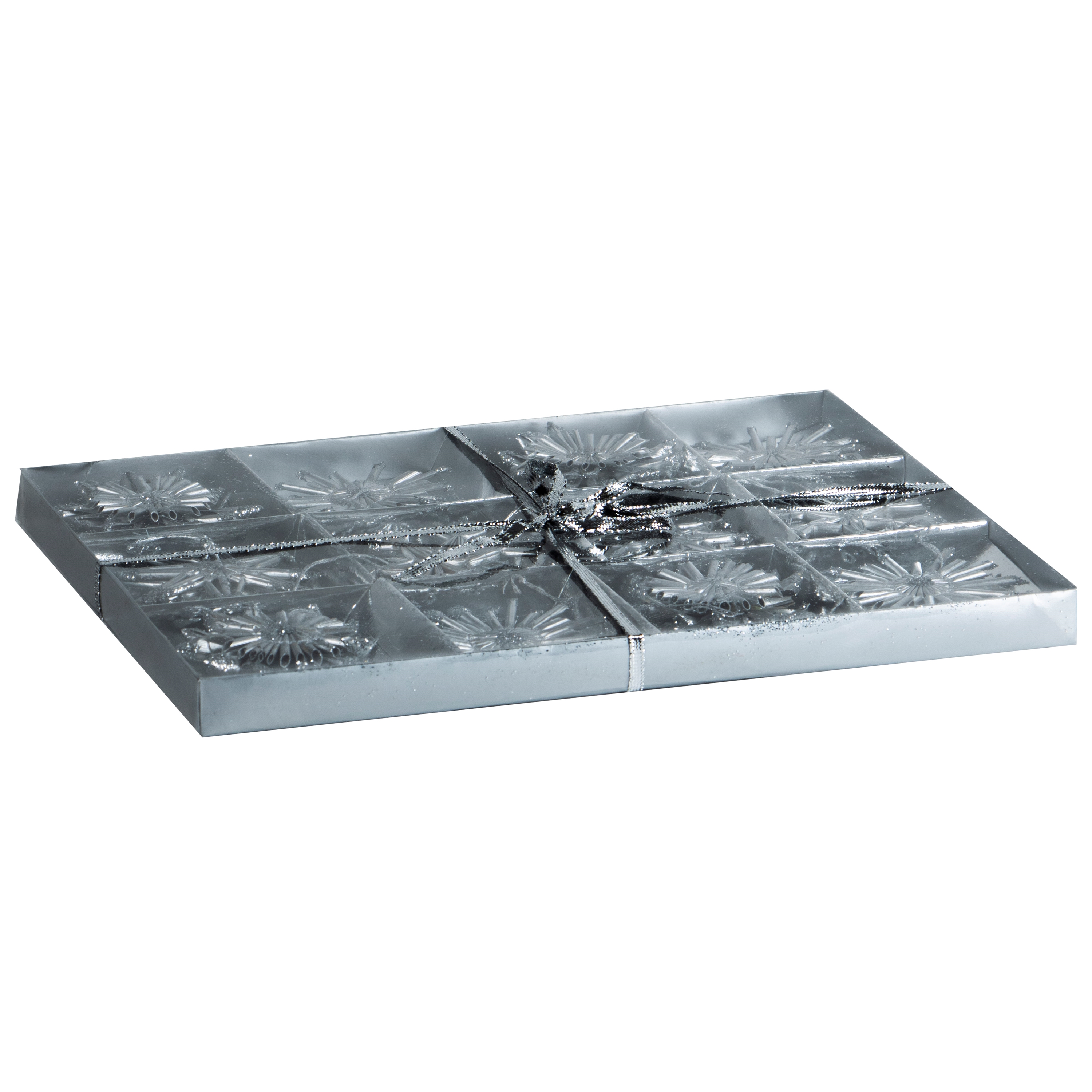 Afbeeldingen van Ds à 24 delig hangdecoratie zilver (ucl)