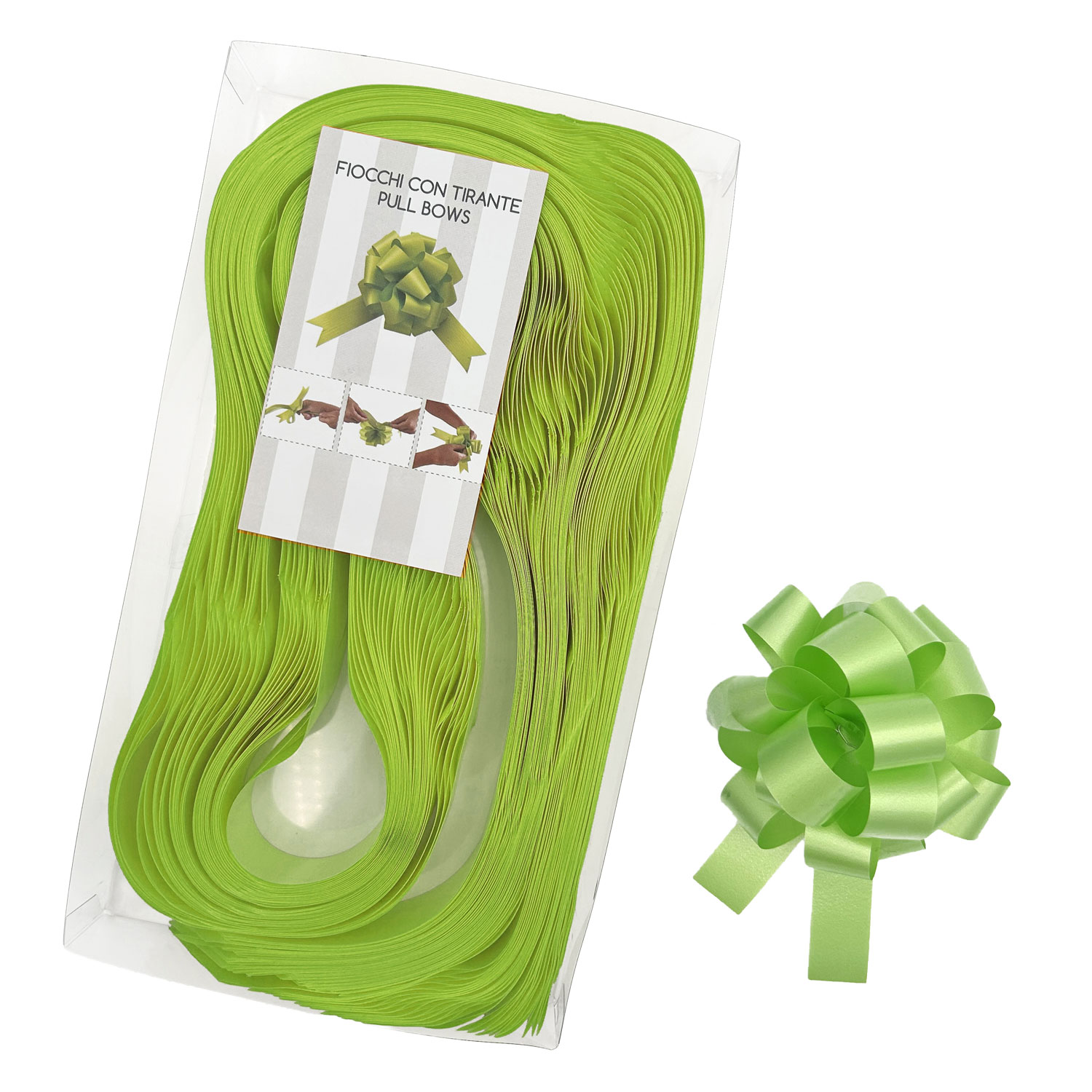 Afbeeldingen van Pak à 30 trekstrik Ø95 mm 19 mm grasgroen