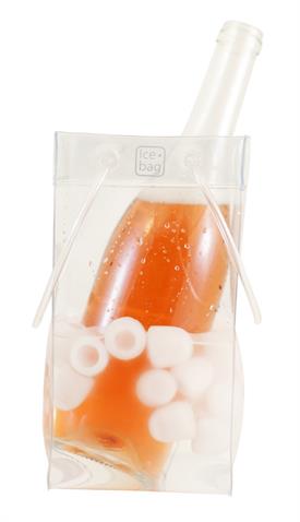 Afbeeldingen van Pak à 6 draagtas  Ice Bag 11x11x25,5 cm  helder