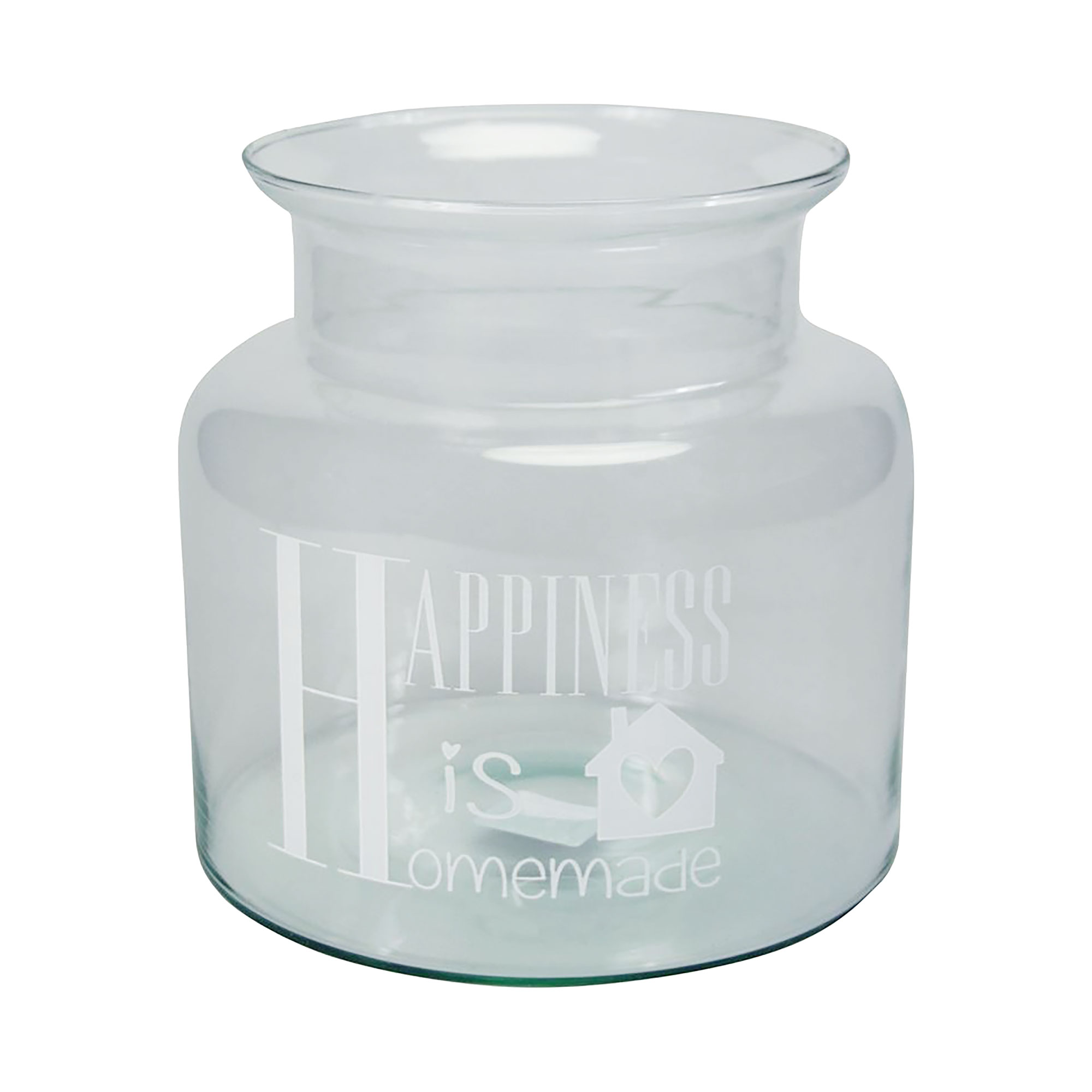 Afbeeldingen van Windlicht 19x19 cm Happiness 