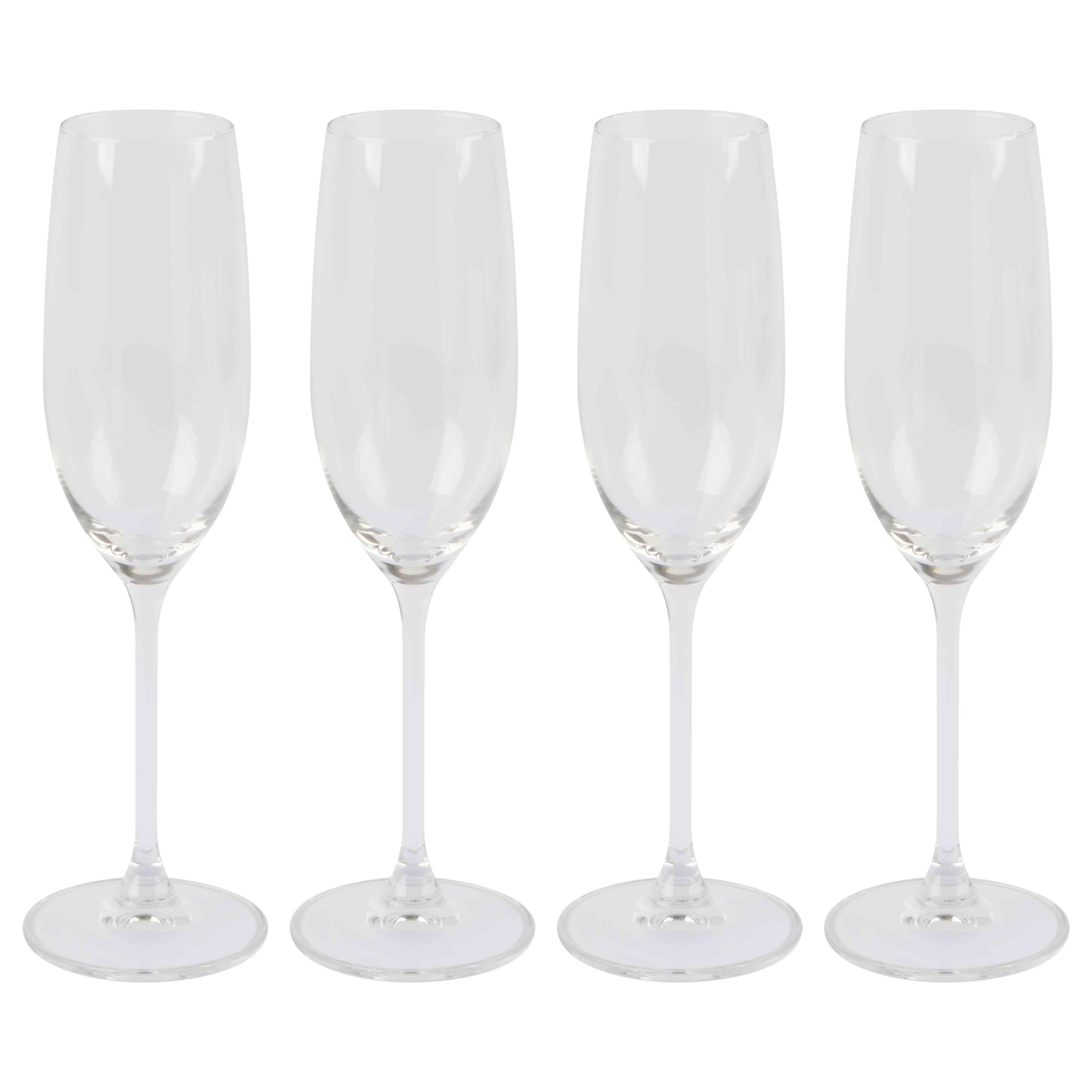 Afbeeldingen van Set à 4 champagneglazen 210 ml (ucl)