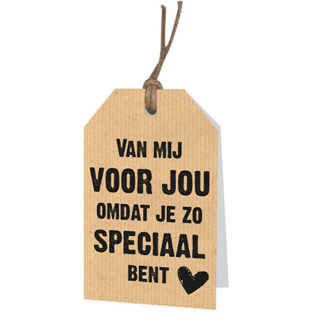 Afbeeldingen van Pak à 12 kadokaartjes Van mij voor jou (ucl)