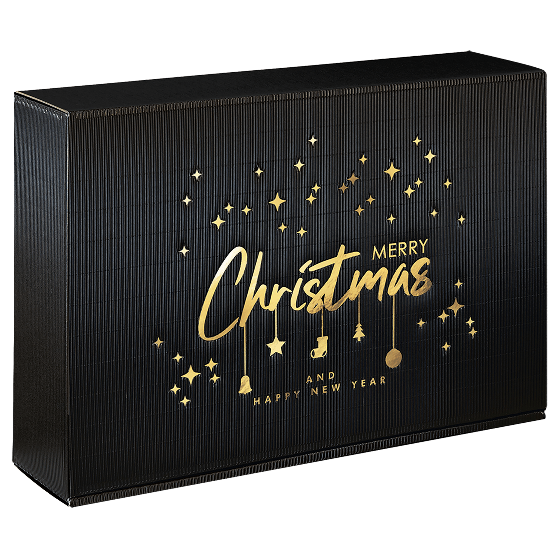 Afbeeldingen van Ds à 25 geschenkdoos 3 fles 36x25x9,5 cm Golden Wishes