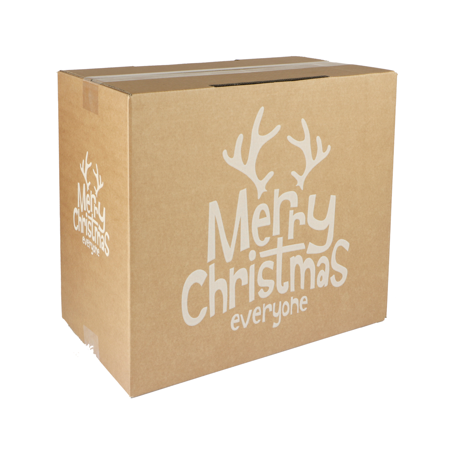 Afbeeldingen van Kerstdoos 40x22x35 cm Merry Christmas (uc)