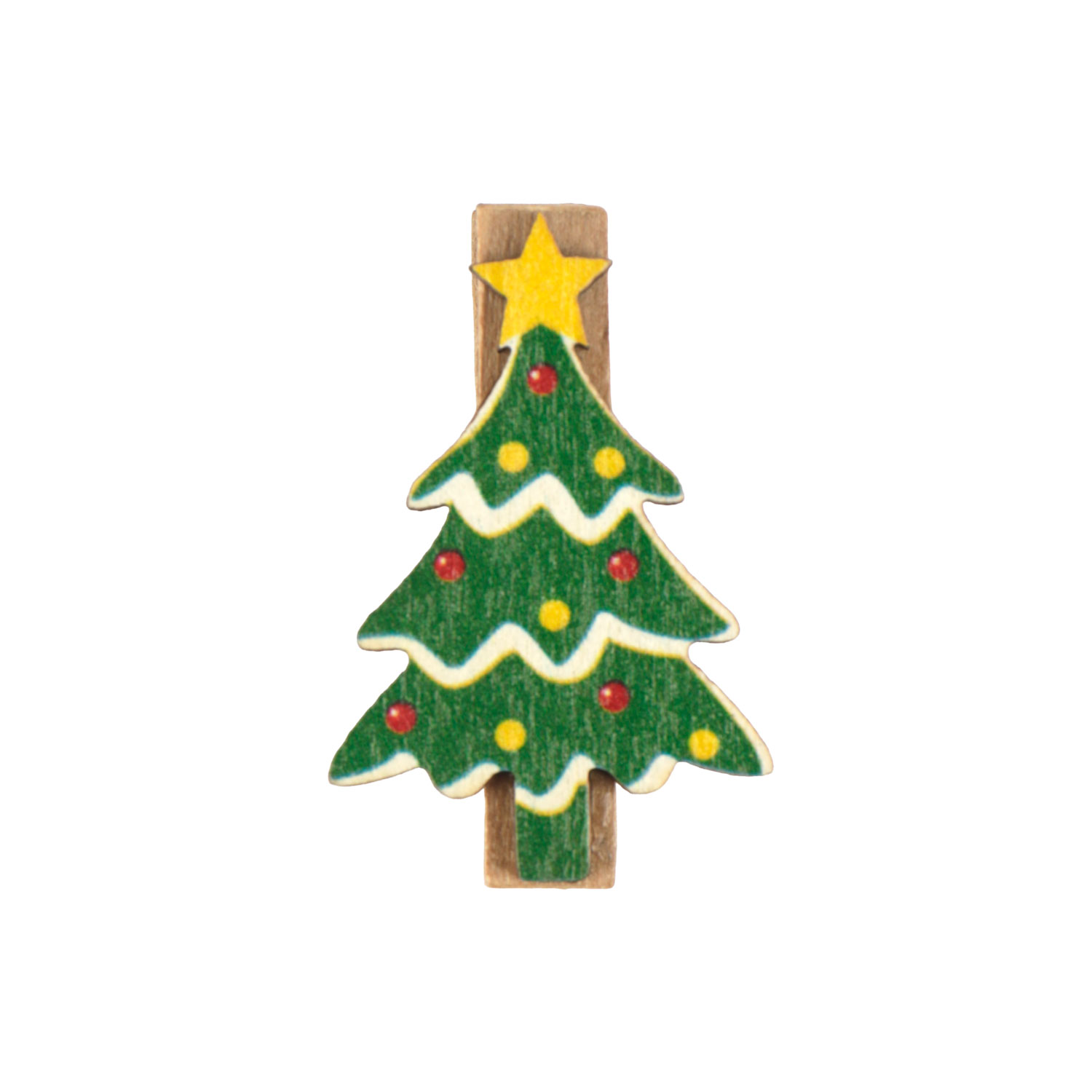 Picture of Zak à 36 kerstboom op knijper 2,2x3,5 cm