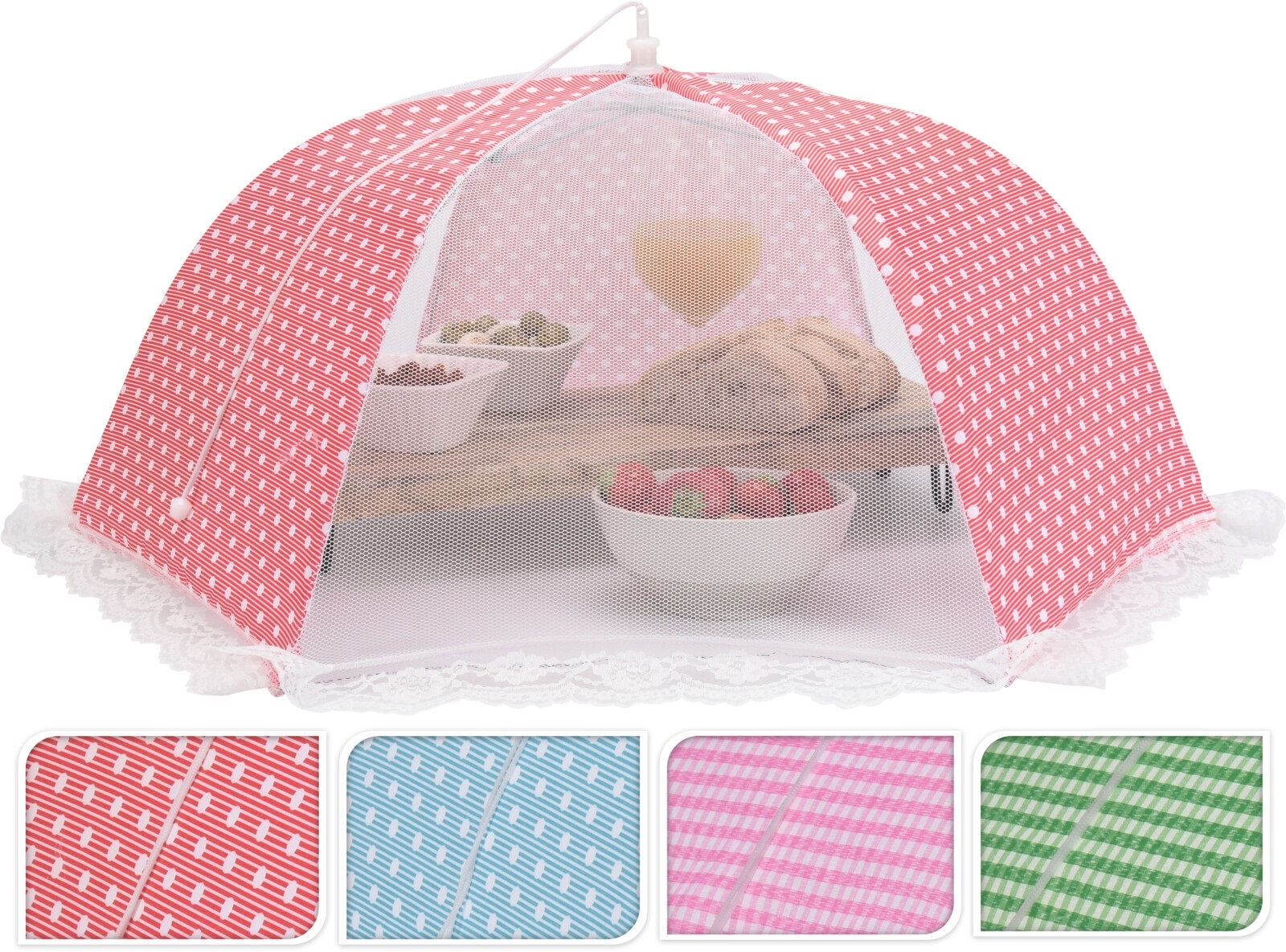 Afbeeldingen van Vliegenkap 45x45 cm gekleurd assorti