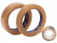 Afbeeldingen van Pak à 10 rol tape 1,5 cm 66 mtr pvc transparant 