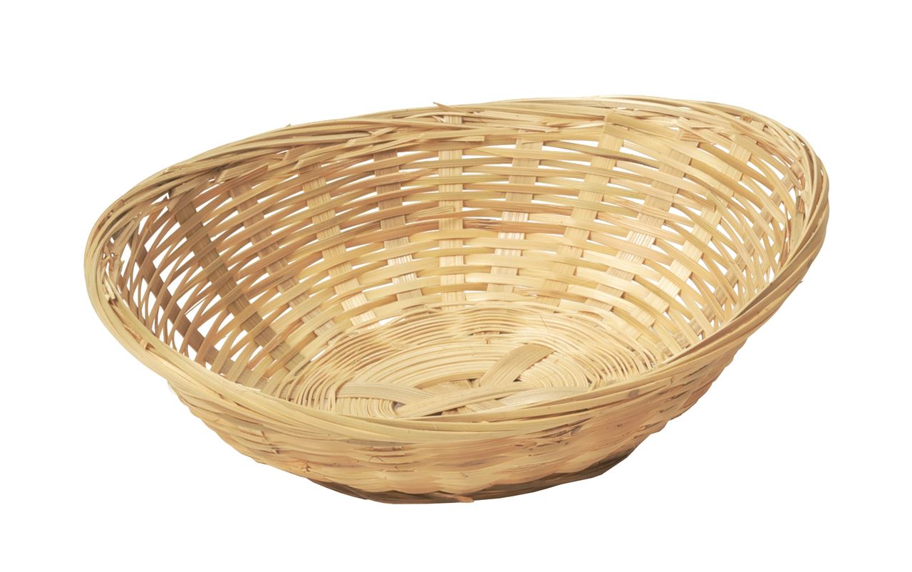 Afbeeldingen van Bamboe mand ovaal 22x17x7 cm 