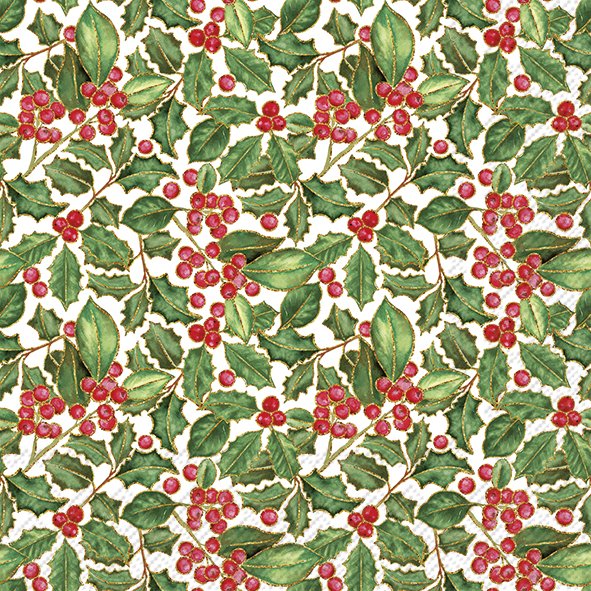 Afbeeldingen van Pak à 20 servetten 33x33 cm 3 laags Hulst