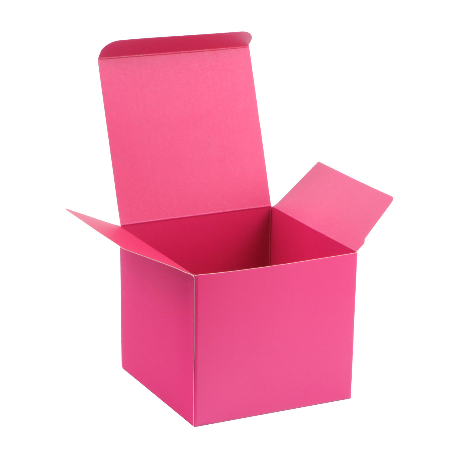 Afbeeldingen van Ds à 50 kubus klepdoosje 500 gram mat fuchsia