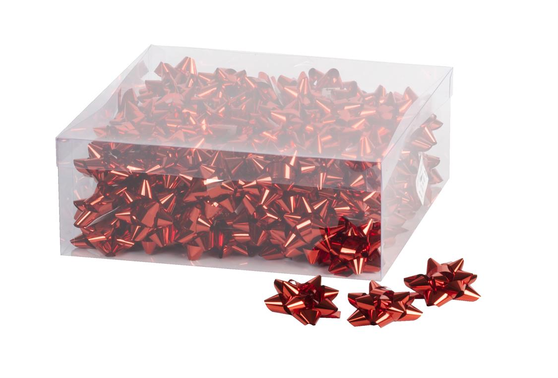 Afbeeldingen van Ds à 100 starbow 50 mm rood metallic