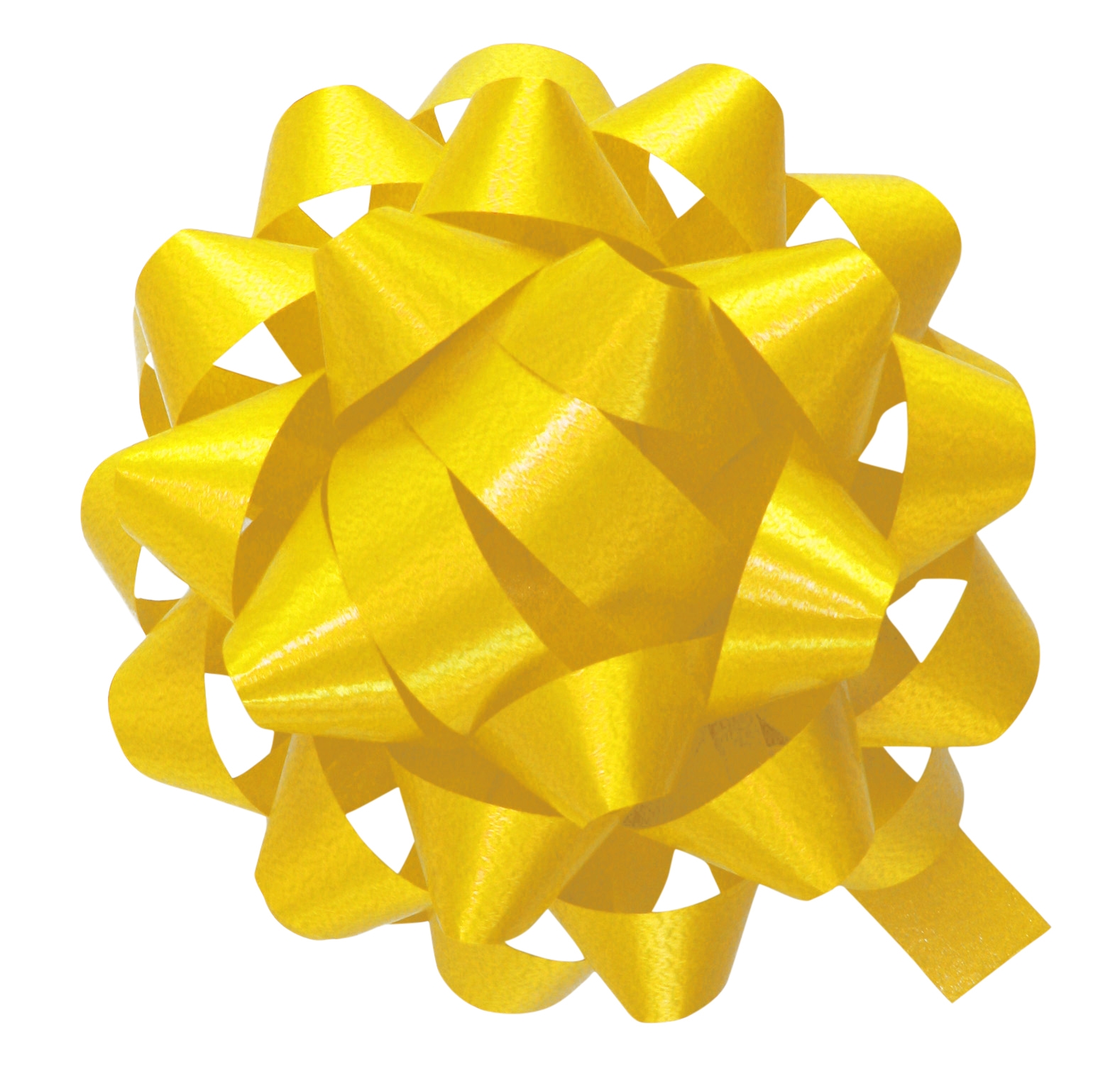 Afbeeldingen van Ds à 25 starbows geel 12 cm (uc)