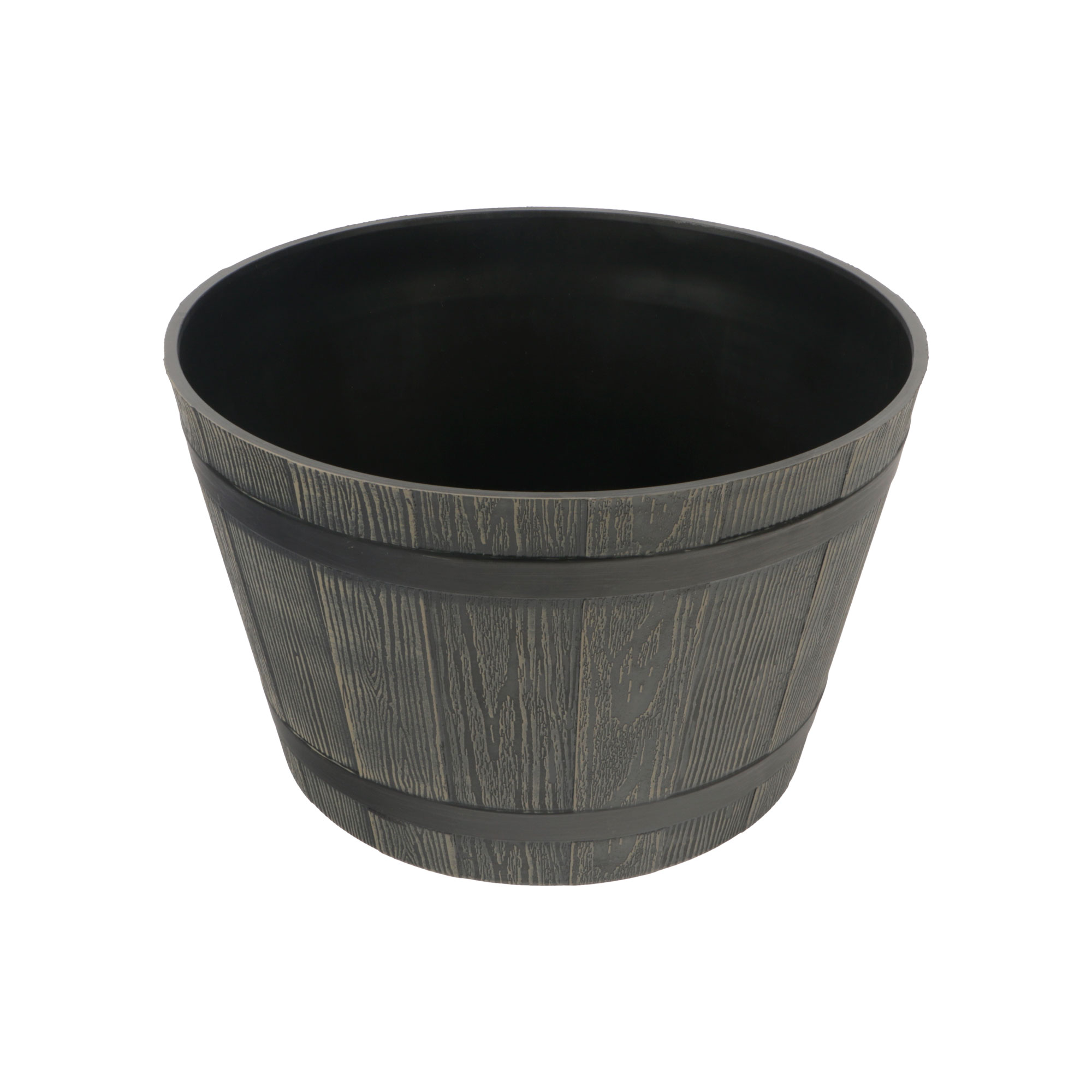 Afbeeldingen van Kunststof vat 23x17 cm houtdesign