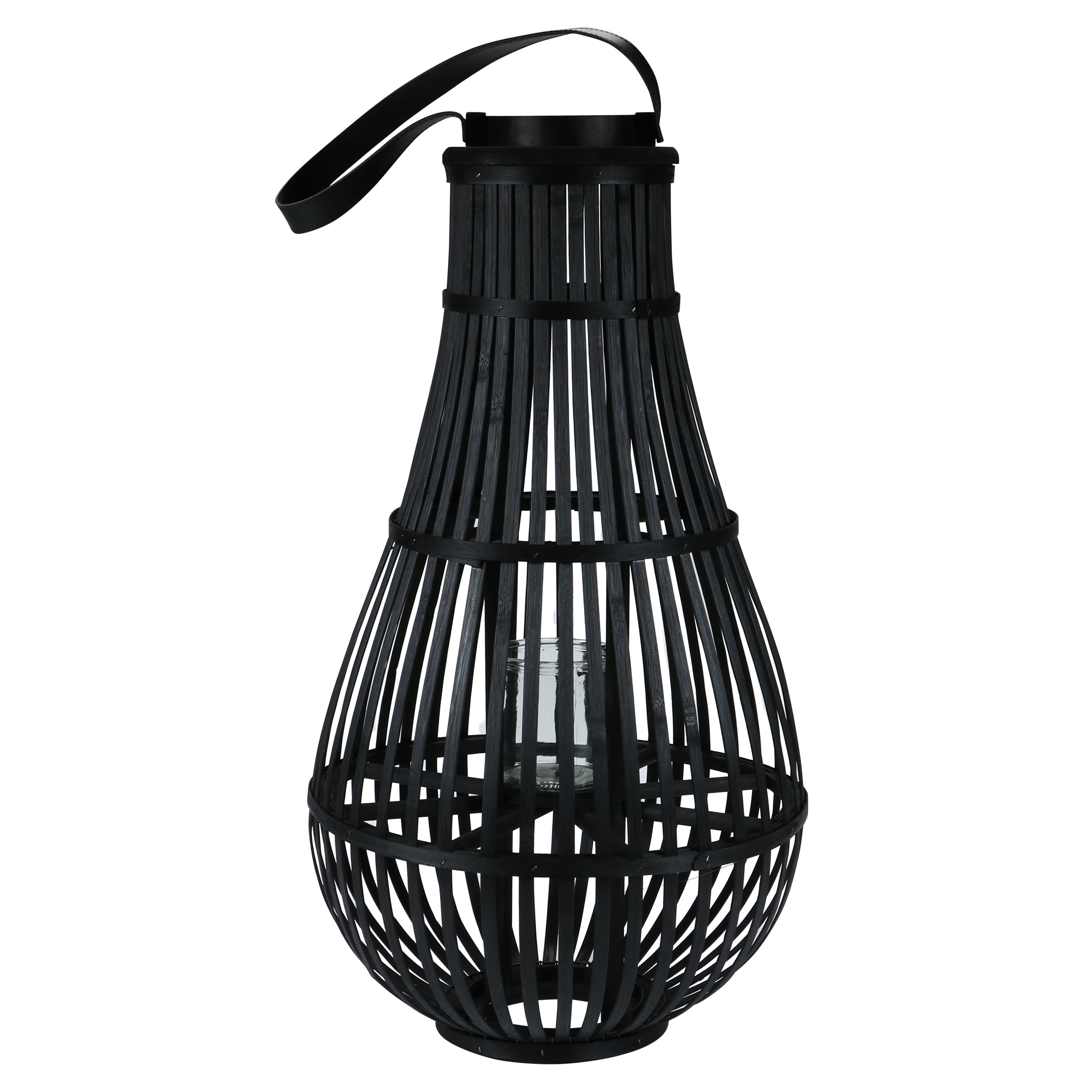 Afbeeldingen van Giga windlicht 37x68 cm zwart