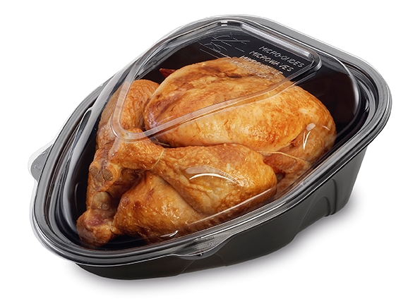 Afbeeldingen van Ds à 150 kipcontainer 2600 ml zwart pp 26,5x20,1x9,8 cm 