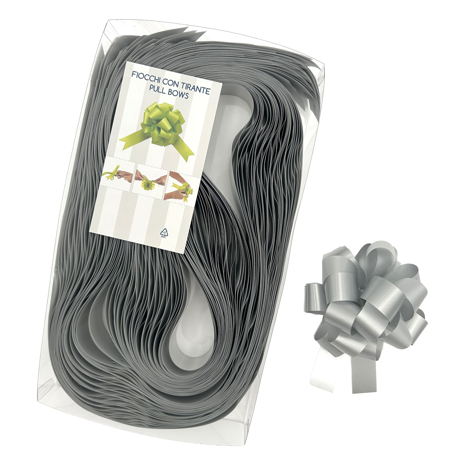 Afbeeldingen van Pak à 30 trekstrik Ø95 mm 19 mm zilver