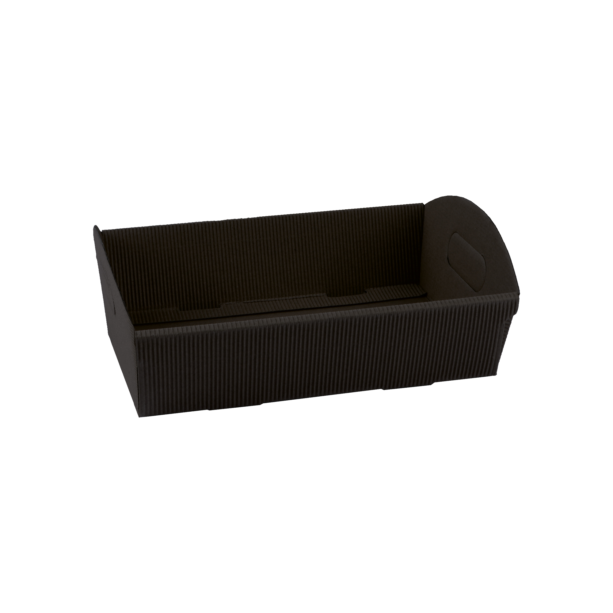 Afbeeldingen van Ds à 50 kartonnen bak 22x15,5x6 cm zwart open golf