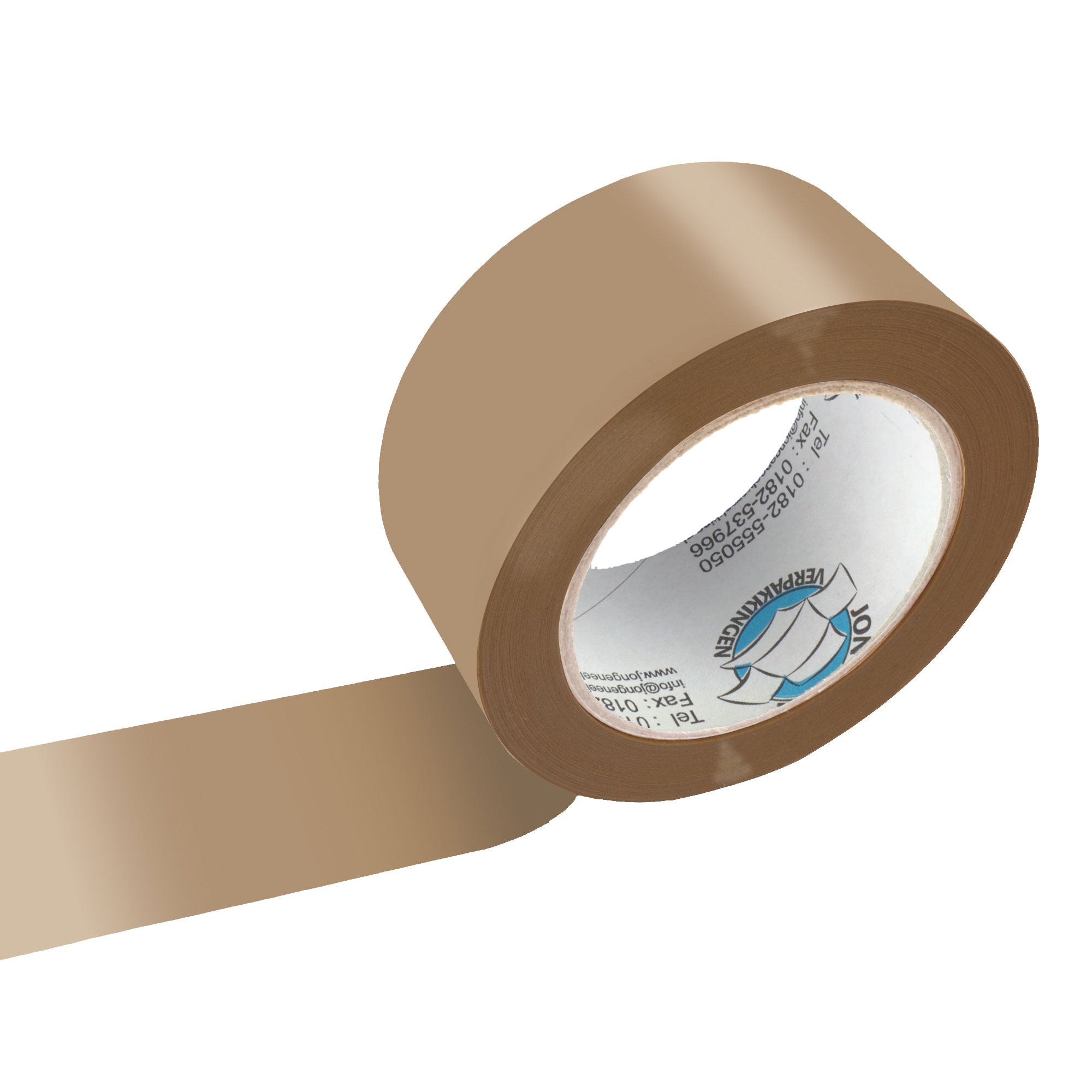 Afbeeldingen van Rol dozensluittape 5 cm 66 mtr bruin (uc)