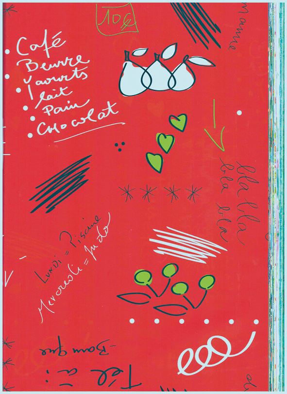 Picture of Rol kadopapier 50 cm 150 mtr rood met fruit