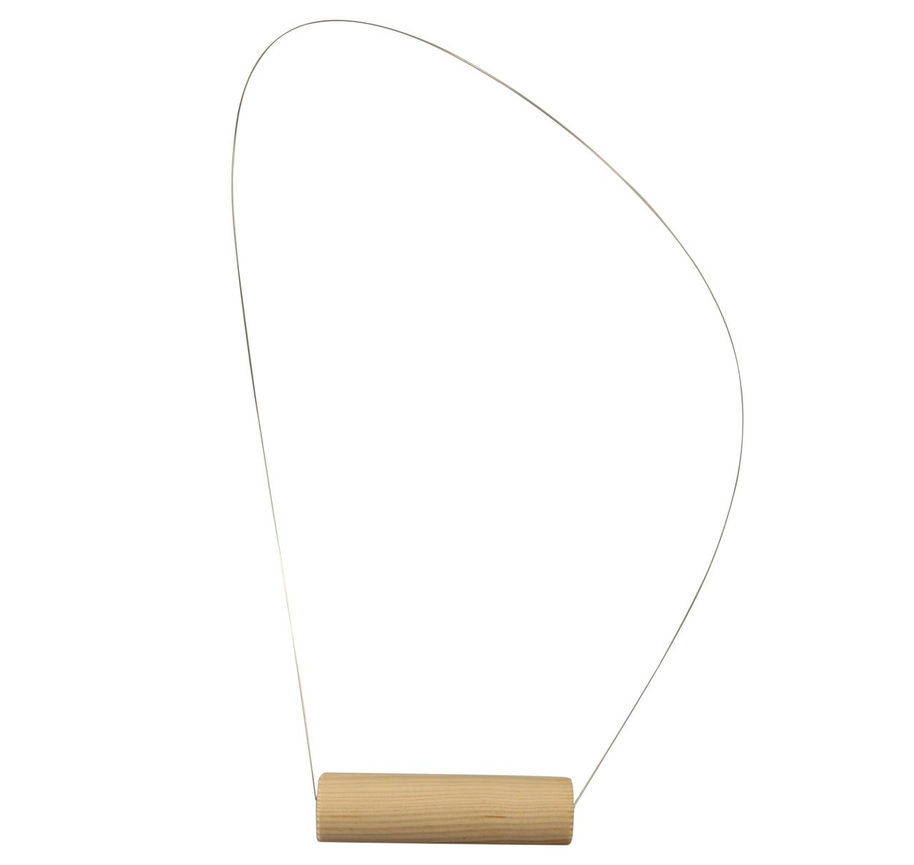 Afbeeldingen van Snijdraad met houten klos 1200 mm 