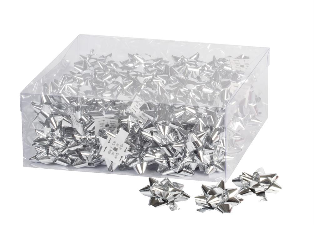 Afbeeldingen van Ds à 100 starbow 50 mm zilver metallic