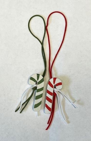 Afbeeldingen van Ds à 100 hanger 3,3x1,2 cm kerst zuurstok assorti