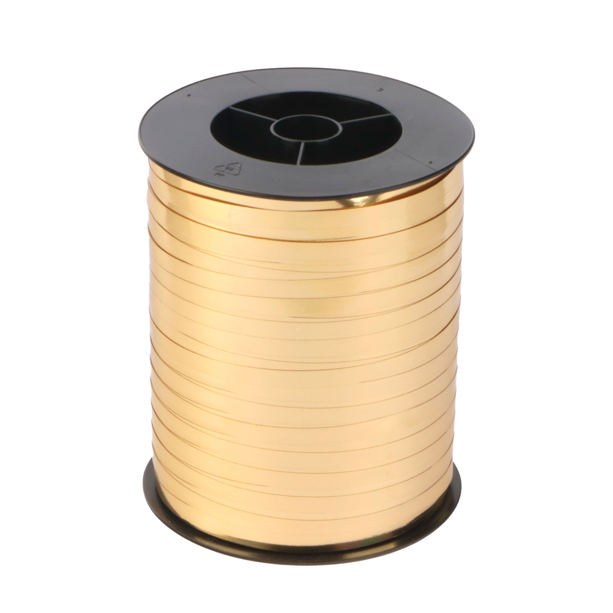 Afbeeldingen van Rol krullint 5 mm 500 mtr metallic goud 