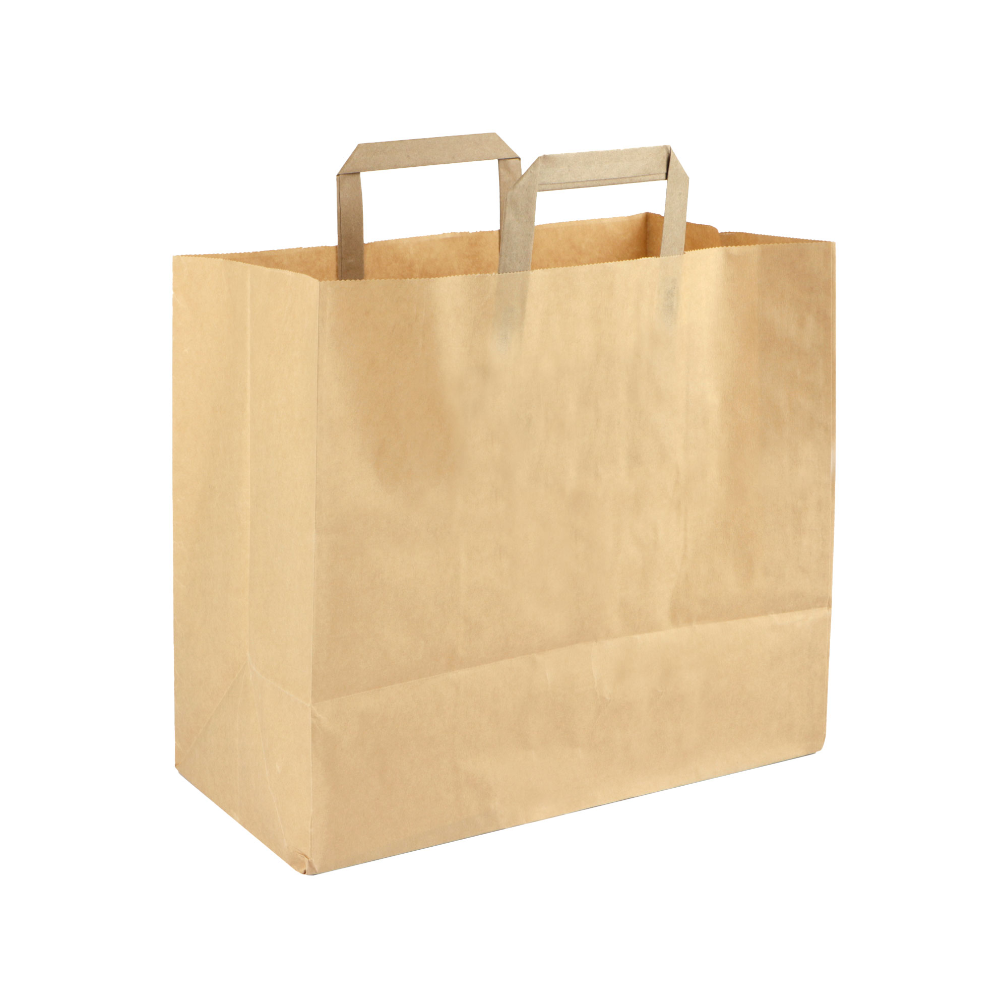 Afbeeldingen van Ds à 250 papieren tas bruin  32+17x27 cm