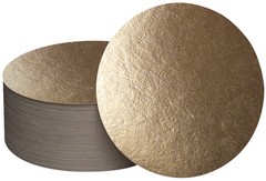 Afbeeldingen van Pak à 250 bodemkarton ø11 cm goud/zilver