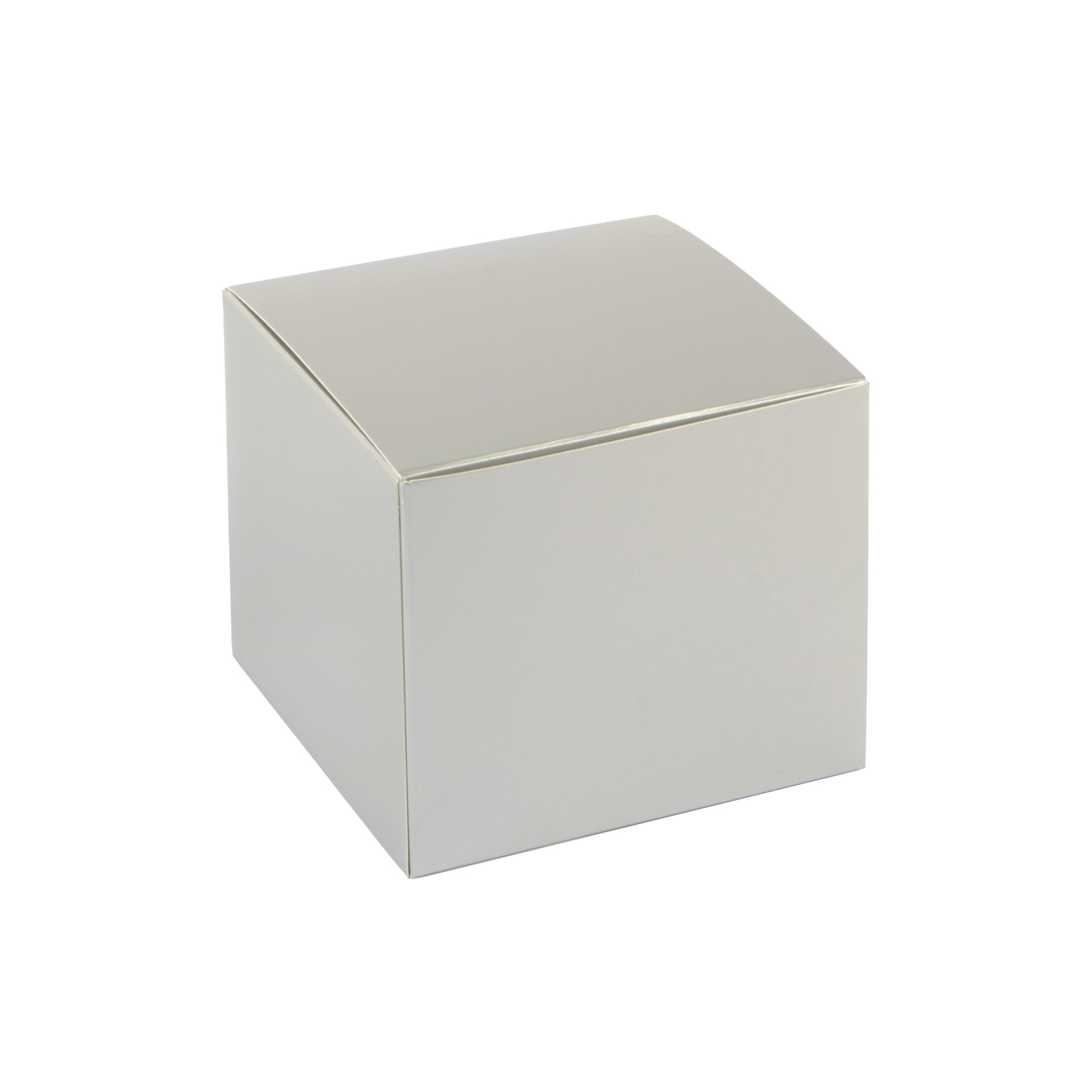 Afbeeldingen van Ds à 50 kubus klepdoosje 250 gram glans zilver